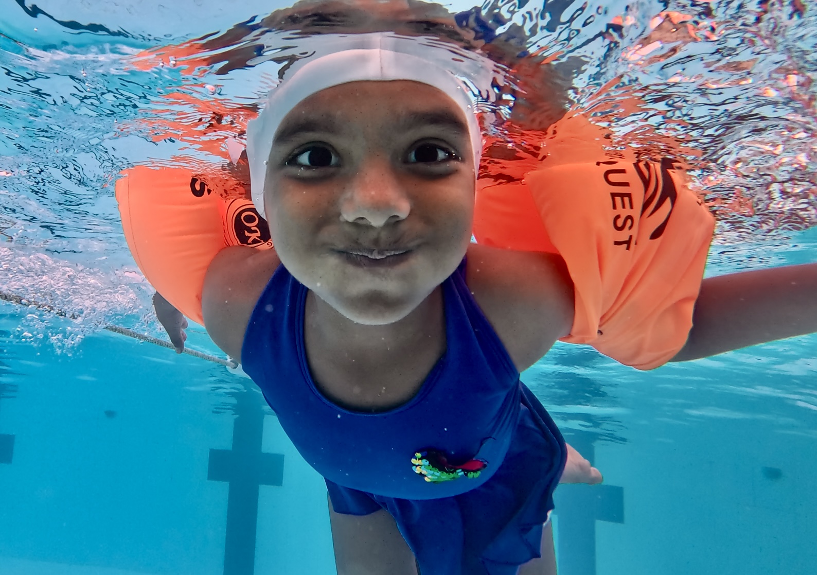 Swimming in galle beginner class.