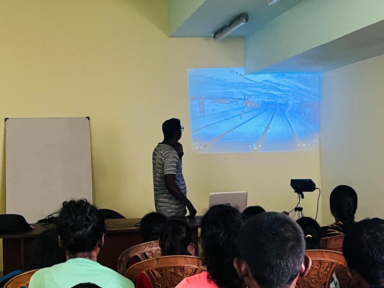 Swimming in galle.The classroom sessions were completed very successfully.