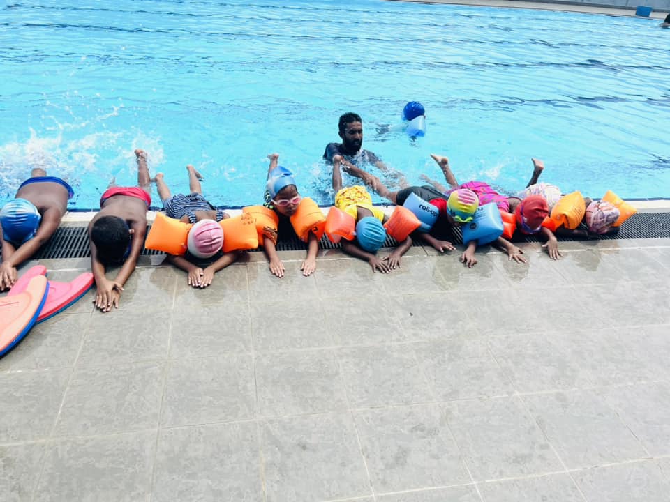 Swimming lessons for Kids in Galle, District sport complex Mahamodara